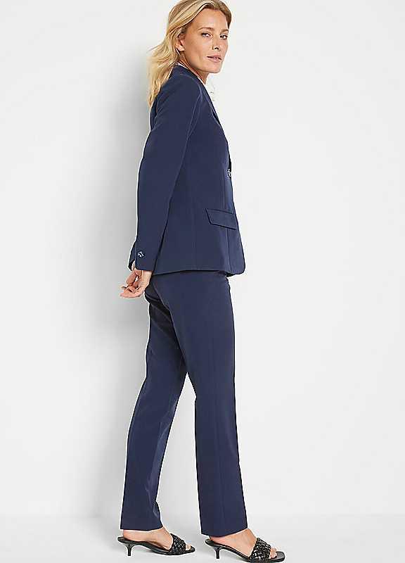 bonprix Trouser Suit - Dark Blue - Size 26/Short on Productcaster.