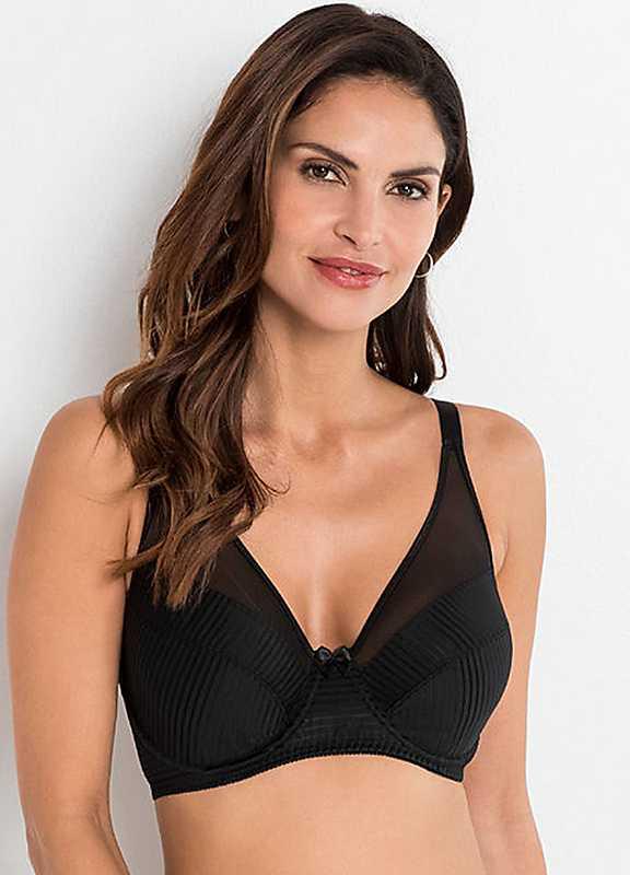 bonprix Underwired Minimiser Bra - Black - Size 46C on Productcaster.