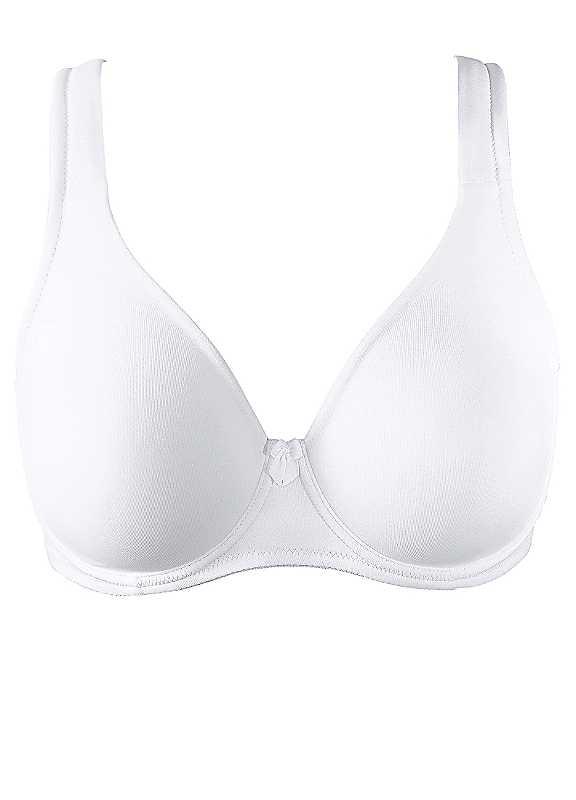 bonprix Underwired T-Shirt Bra - White - Size 38C on Productcaster.