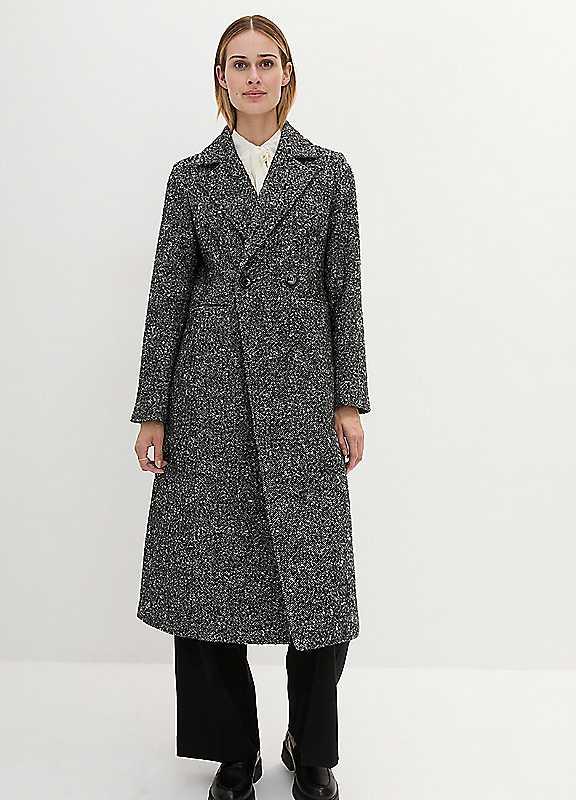 bonprix Wool Coat - Black - Size 20 on Productcaster.