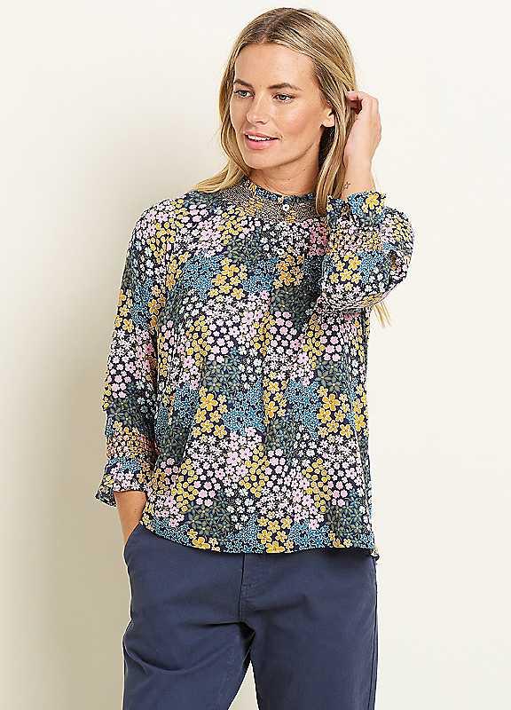 Brakeburn Wildflower Meadow Blouse - Multi - Size 14 on Productcaster.