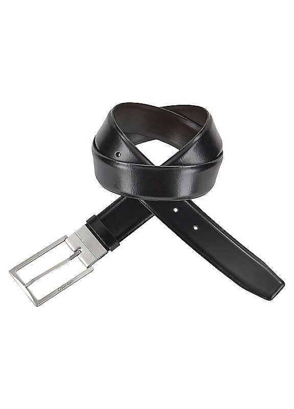 Calvin Klein Leather Belt - Black - Size 125 on Productcaster.