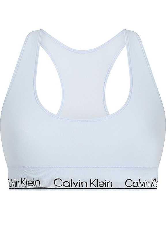 Calvin Klein Racerback Bralette - Light Blue - Size XL on Productcaster.