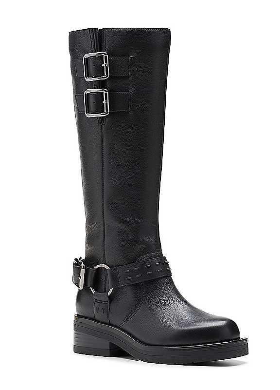 Clarks Black Rebelle Long Boots - Size 8 on Productcaster.