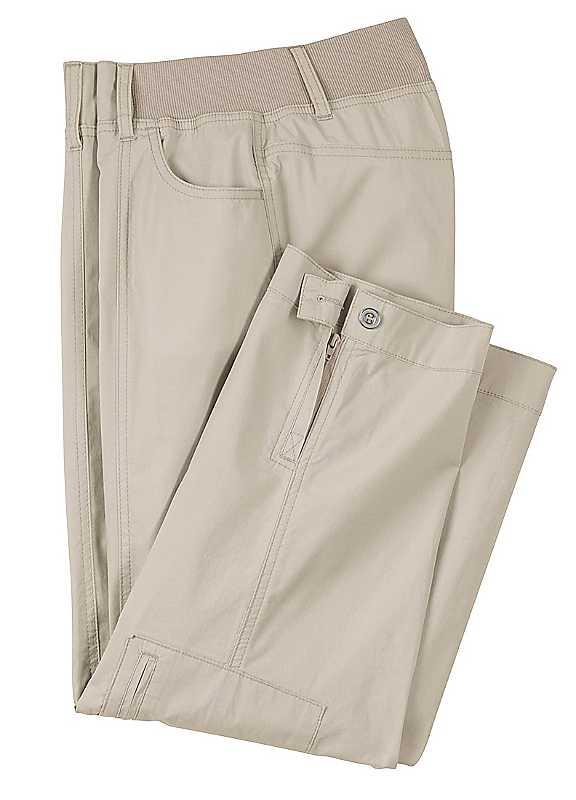 Collection L Calf Length Trousers - Stone - Size 14 on Productcaster.