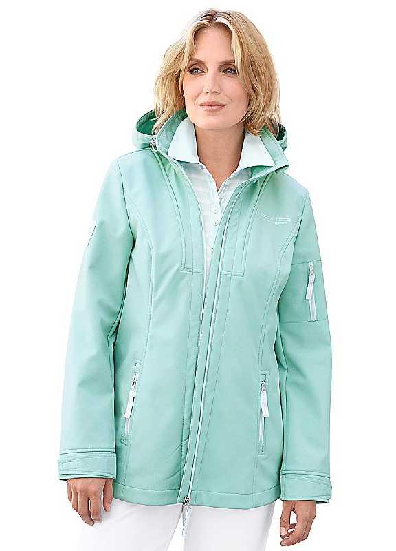 Plus Size Creation L Soft Shell Jacket - Mint - Size 12P on Productcaster.