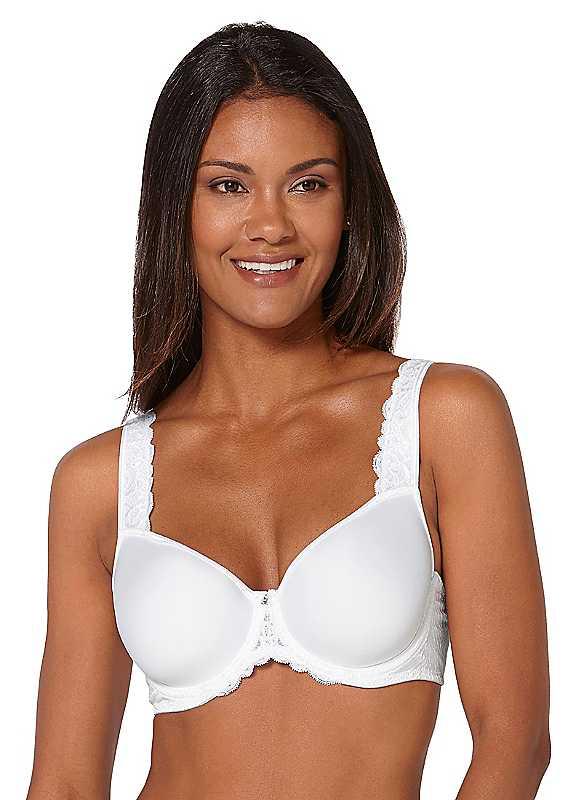 Plus Size Creation L Underwired Cup Bra - White - Size 38F on Productcaster.