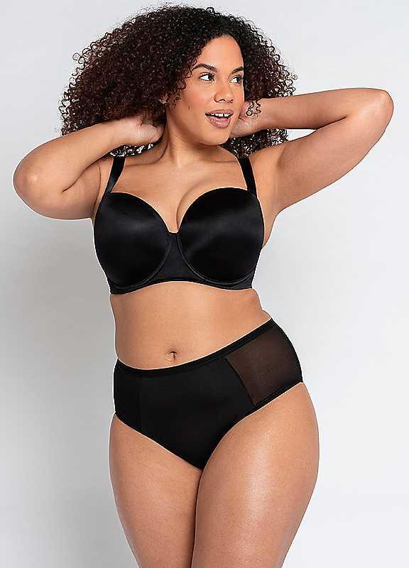 Plus Size Curvy Kate Smoothie Underwired Strapless Bra - Black - Size 40DD on Productcaster.