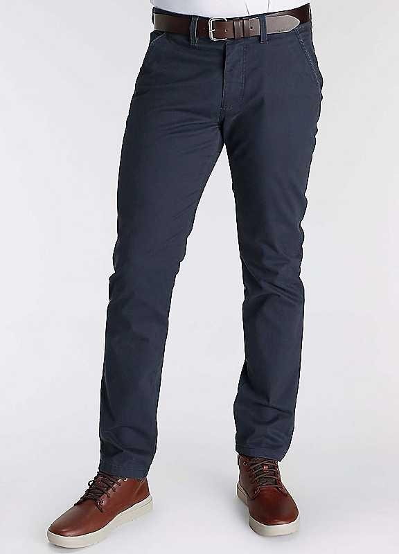 DELMAO Casual Straight Leg Chinos - Marine - Size 31L on Productcaster.