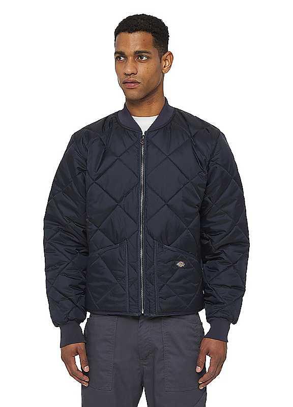 Dickies Diamond Quilted Nylon Jacket - Dark Navy - Size XXL on Productcaster.