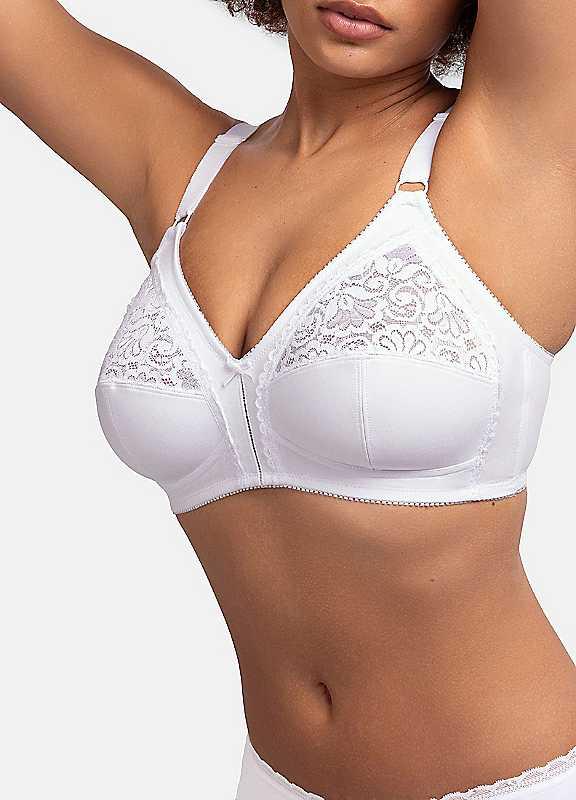 DORINA Non-Wired Bralette - White - Size 42C on Productcaster.