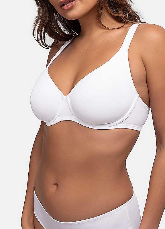 DORINA Seamless T-Shirt Bra - White - Size 34D on Productcaster.