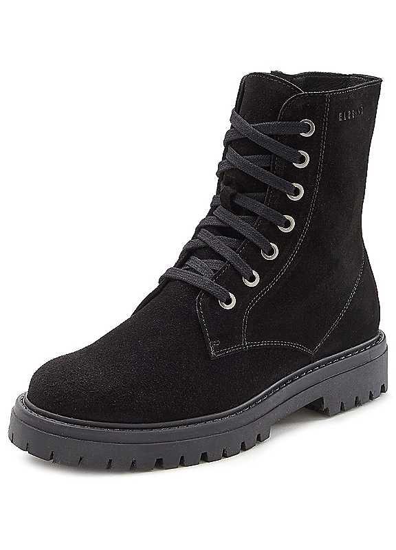 Elbsand Lace-Up Ankle Boots - Black - Size 5 on Productcaster.