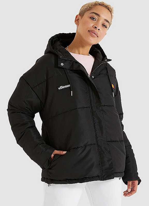 Ellesse Pejo Hooded Jacket - Black - Size 12 on Productcaster.