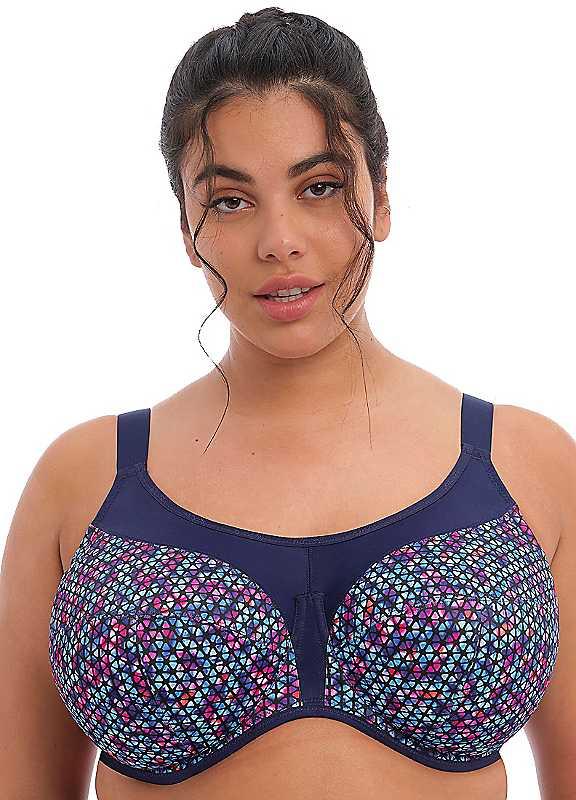 Elomi Energise Sports Bra - Navy - Size 32HH on Productcaster.