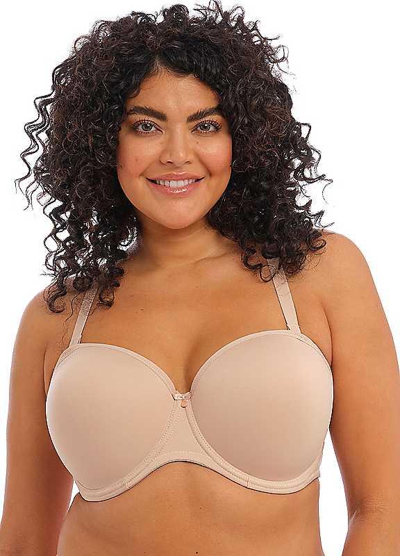 Plus Size Elomi Smooth Underwired Moulded Strapless Bra - Sahara - Size 38E on Productcaster.