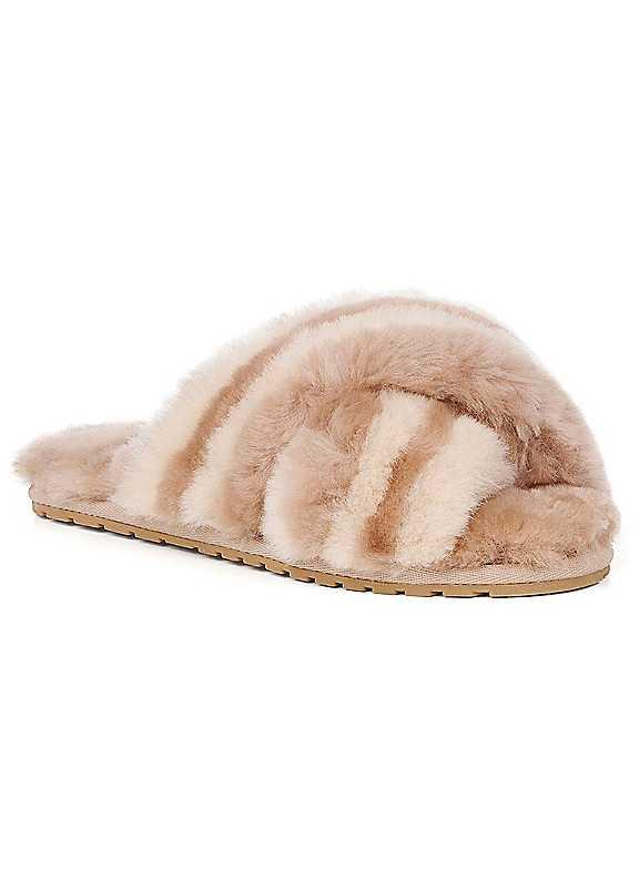 EMU Australia Maryberry Sorbet Slippers - Natural - Size 6 on Productcaster.