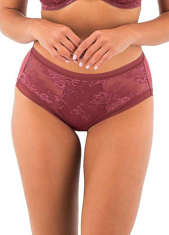 Fantasie Fusion Lace Briefs - Rosewood - Size M on Productcaster.