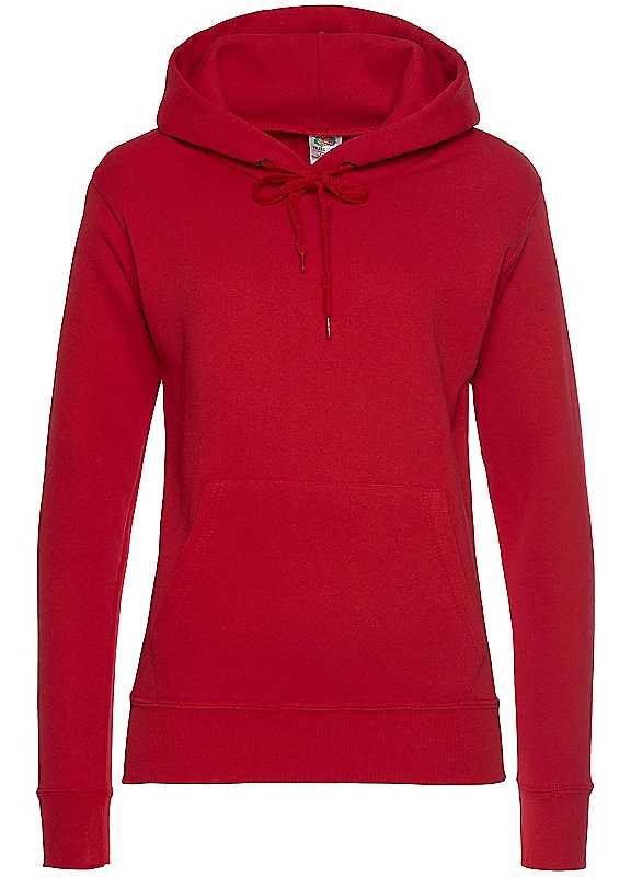 Fruit of the Loom Hoodie - RED - Size XS on Productcaster.