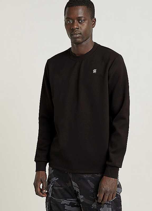 G-Star RAW Crew Neck Sweatshirt - Black - Size S on Productcaster.