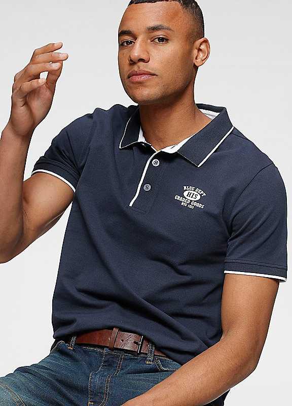 H.I.S Casual Polo Shirt - Navy - Size XXL on Productcaster.