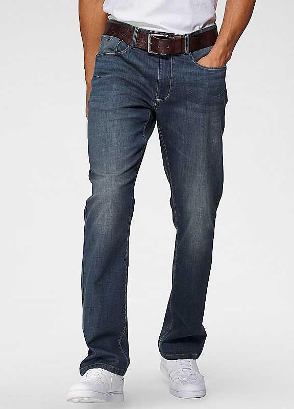 H.I.S Straight Leg Jeans - Dark Blue - Size 38L on Productcaster.