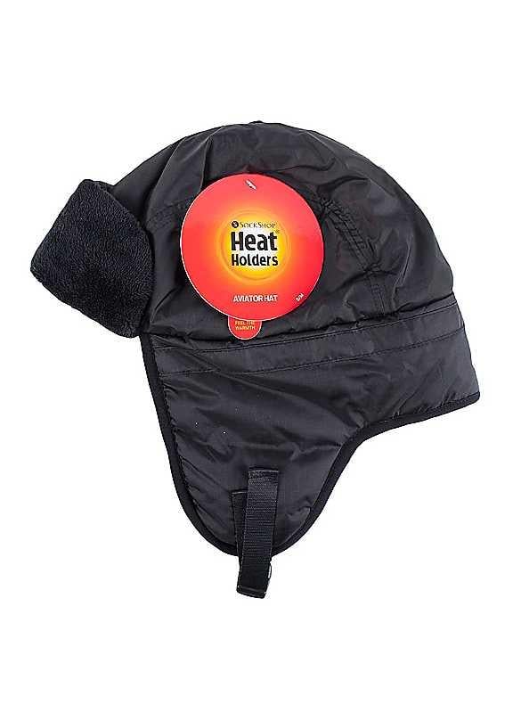 Heat Holders Aviator Hat - Black - Size S/M on Productcaster.