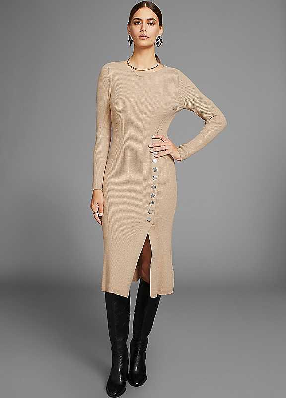 Hechter Paris Knitted Dress - Nature - Size 10 on Productcaster.