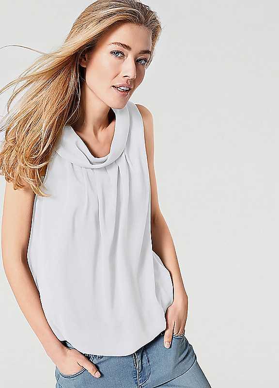 Heine Sleeveless Blouse - White - Size 16 on Productcaster.