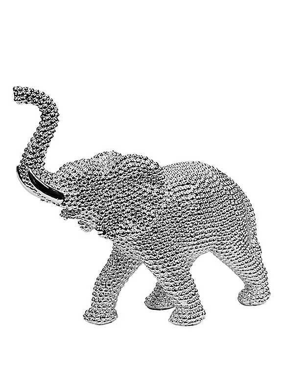 Hestia Diamante Silver Diamante Elephant Figurine on Productcaster.