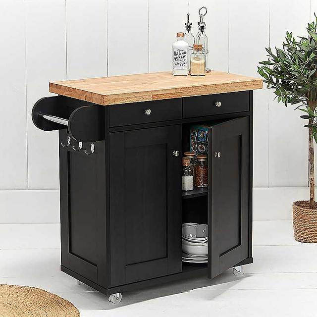 Howden Kitchen Island - Black on Productcaster.