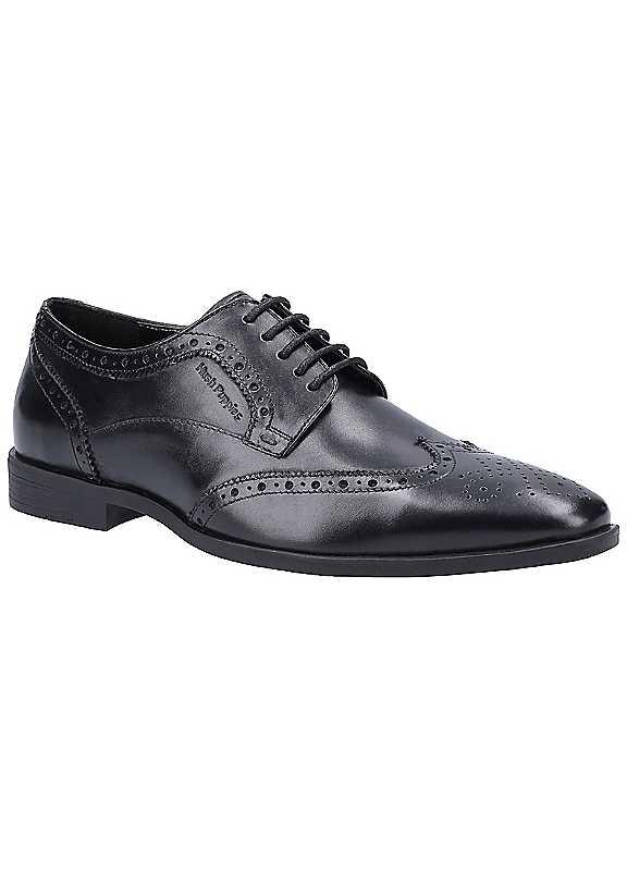 Hush Puppies Elliot Brogue - Black - Size 10 on Productcaster.