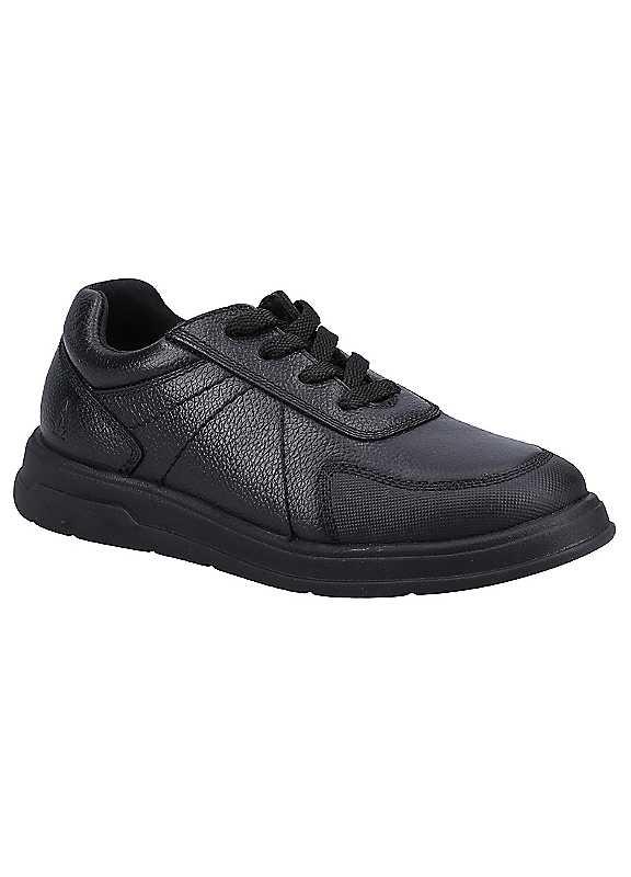 Hush Puppies Robert JNR Shoes - Black - Size 11 on Productcaster.