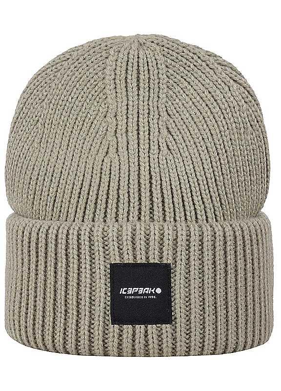 Icepeak Knitted Beanie Hat - Natural on Productcaster.