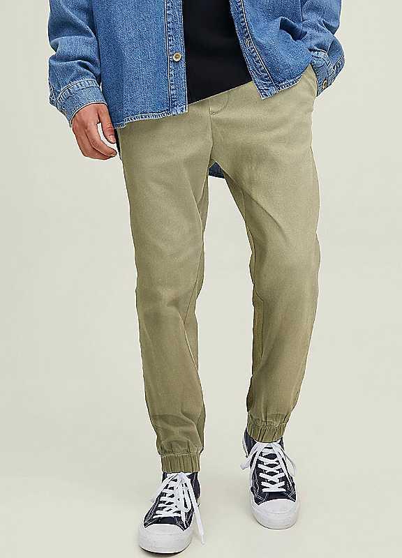 Jack & Jones Gordon Dave Chinos - Lichen - Size S on Productcaster.