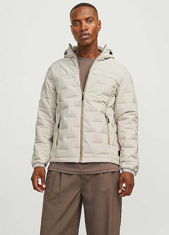 Jack & Jones Quilted Jacket - MOONBEAM - Size L on Productcaster.