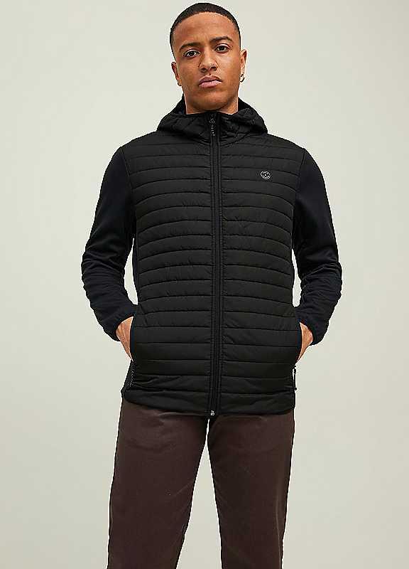 Jack & Jones Quilted Jacket - Black - Size XL on Productcaster.