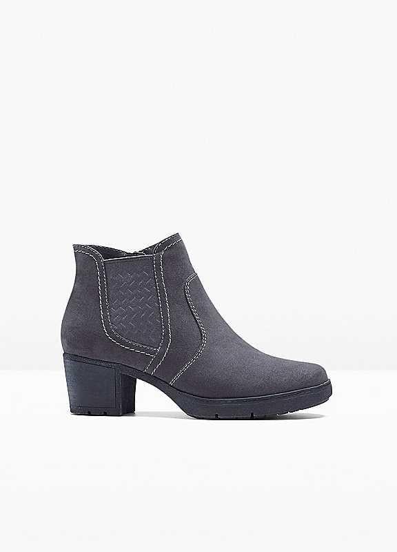 Jana Zip Fastening Ankle Boots - Dark Grey - Size 4 on Productcaster.