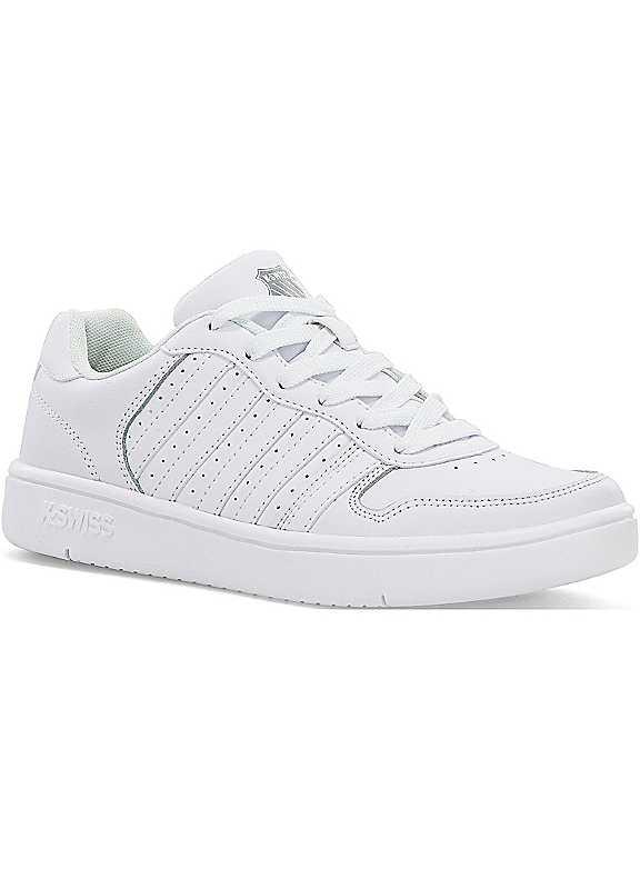 K-Swiss Sporty Court Trainers - White - Size 6.5 on Productcaster.