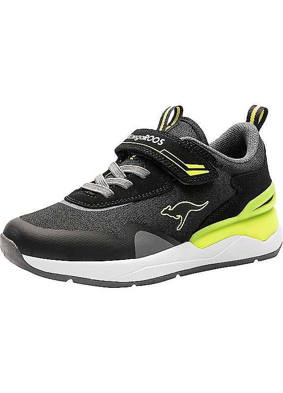 KangaROOS KD-Gym EV Trainers - Yellow/Black - Size 11.5 on Productcaster.