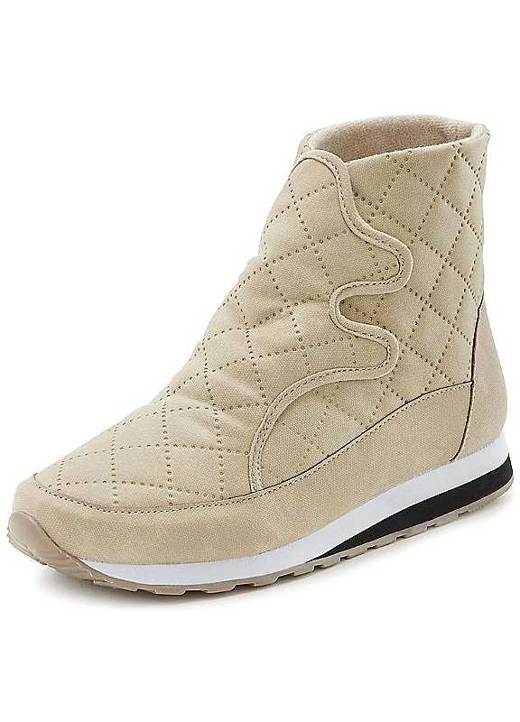 LASCANA Ankle Winter Boots - Beige - Size 6.5 on Productcaster.