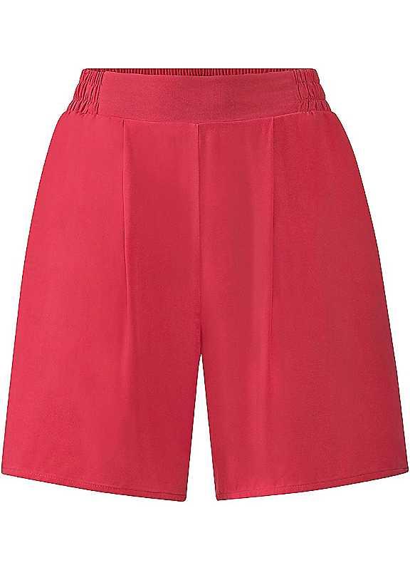 LASCANA Belted Paper Bag Shorts - RED - Size 14 on Productcaster.