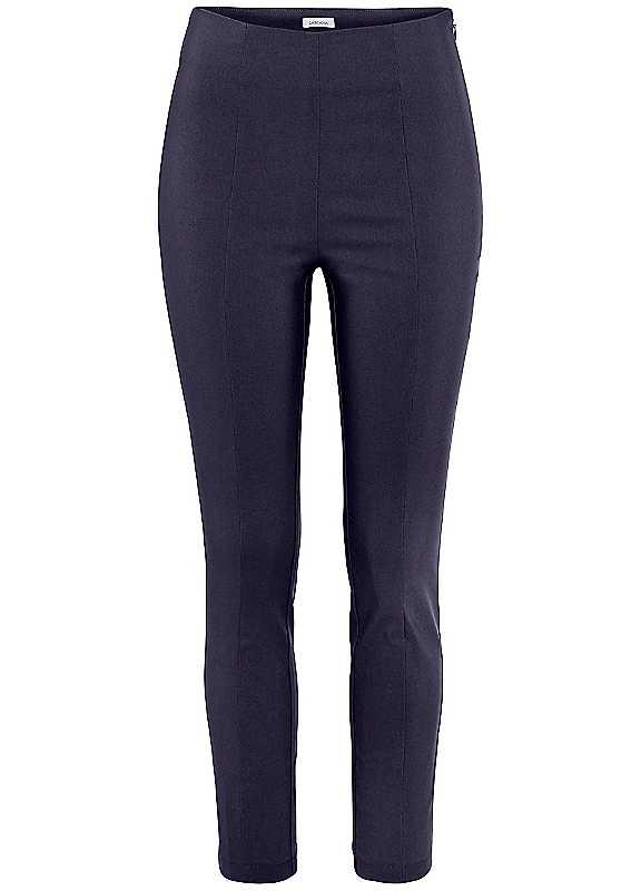 LASCANA Cropped Stretch Trousers - Marine - Size 12 on Productcaster.