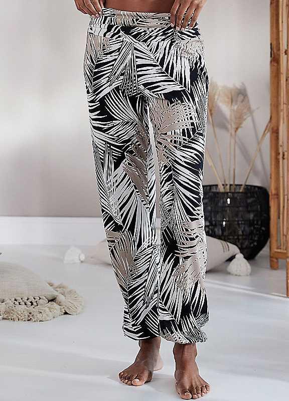 LASCANA Harem Trousers - Leaf - Size 10/12 on Productcaster.