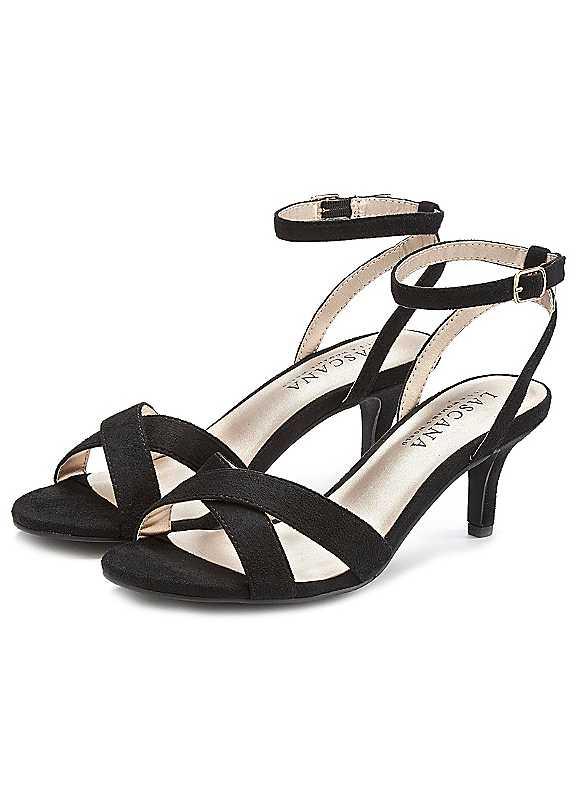 LASCANA Heeled Sandals - Black - Size 5 on Productcaster.