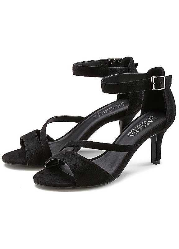 LASCANA High Heel Sandals - Black - Size 6.5 on Productcaster.