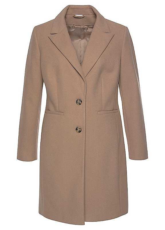 Petite LASCANA Long Coat - Camel - Size 18 on Productcaster.