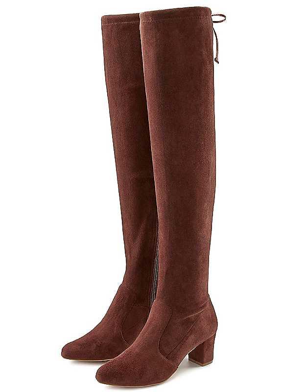 LASCANA Over Knee Boots - Dark Brown - Size 6.5 on Productcaster.