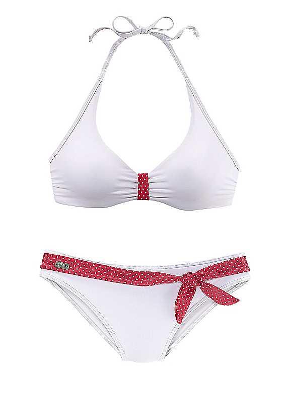 LASCANA Underwired Bikini - White - Size 14D on Productcaster.