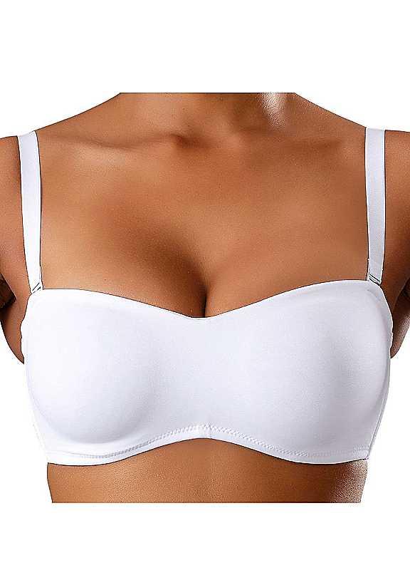 LASCANA Underwired Bra - White - Size 44DD on Productcaster.